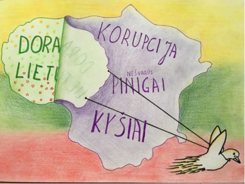 Apdovanoti antikorupcinių skrajučių „Mano dora – nekorumpuota Lietuva“ nugalėtojai