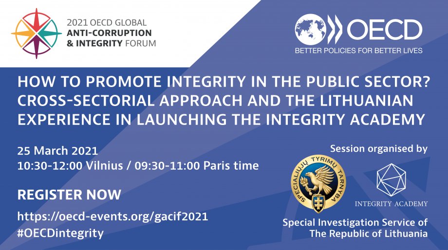 Discussion on the “Integrity Academy” – among the sessions of the OECD's Global...