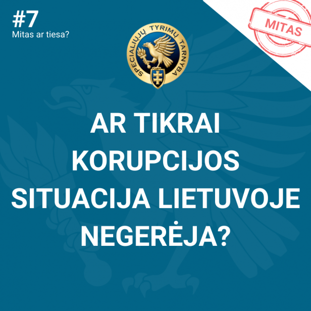 Mitas #7 – Ar tikrai korupcijos situacija Lietuvoje negerėja?