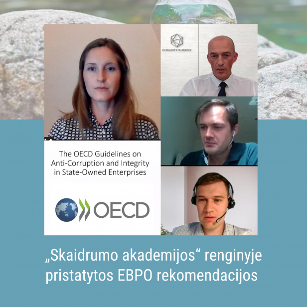 „Skaidrumo akademijos“ renginyje apie antikorupcinės aplinkos kūrimą pristatytos EBPO rekomendacijos