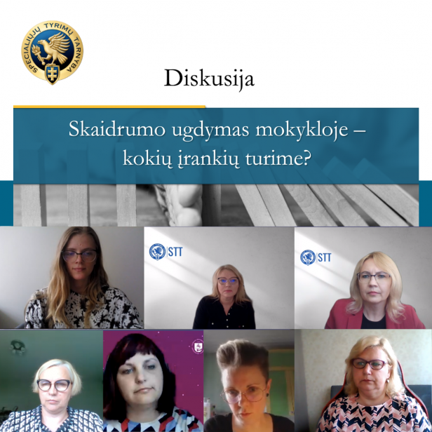 Ketvirtoji diskusija su pedagogais apie moksleivių skaidrumo ugdymą