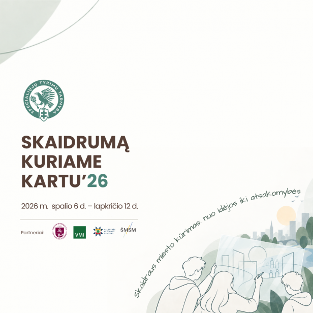 STT kviečia mokinius kurti skaidraus miesto viziją: startuoja konkursas „Skaidrumą kuriame kartu‘26“